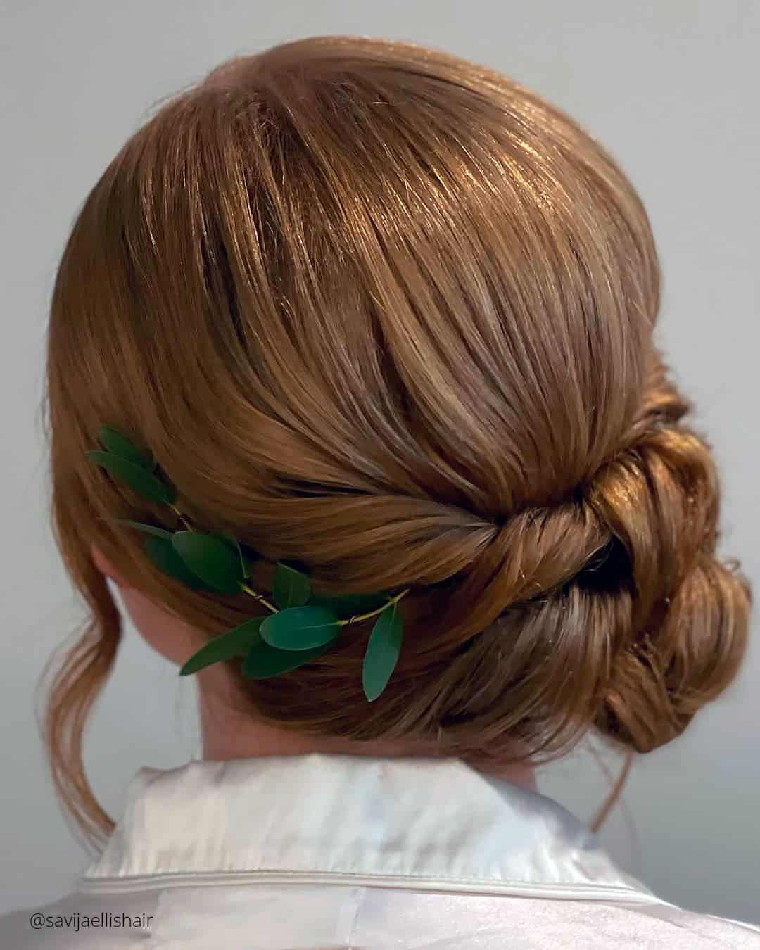 Wedding Hairstyles Side Bun With Braid