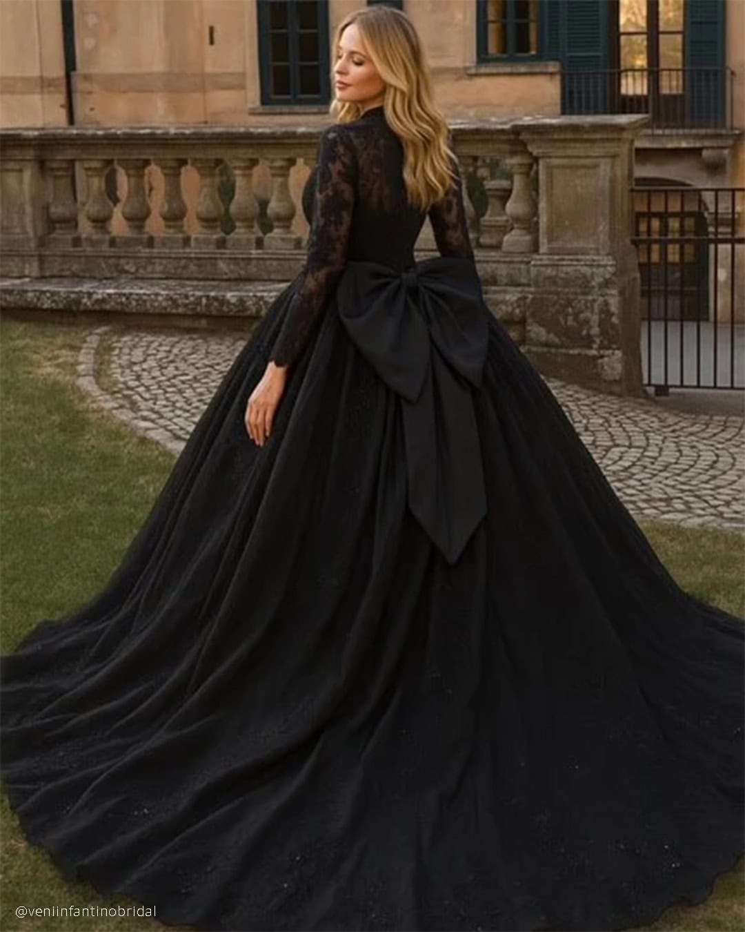 Simple Black Wedding Dresses