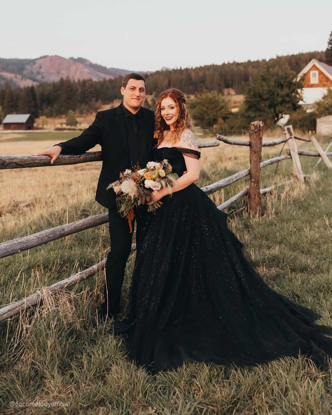 Plus Size Black Wedding Dresses