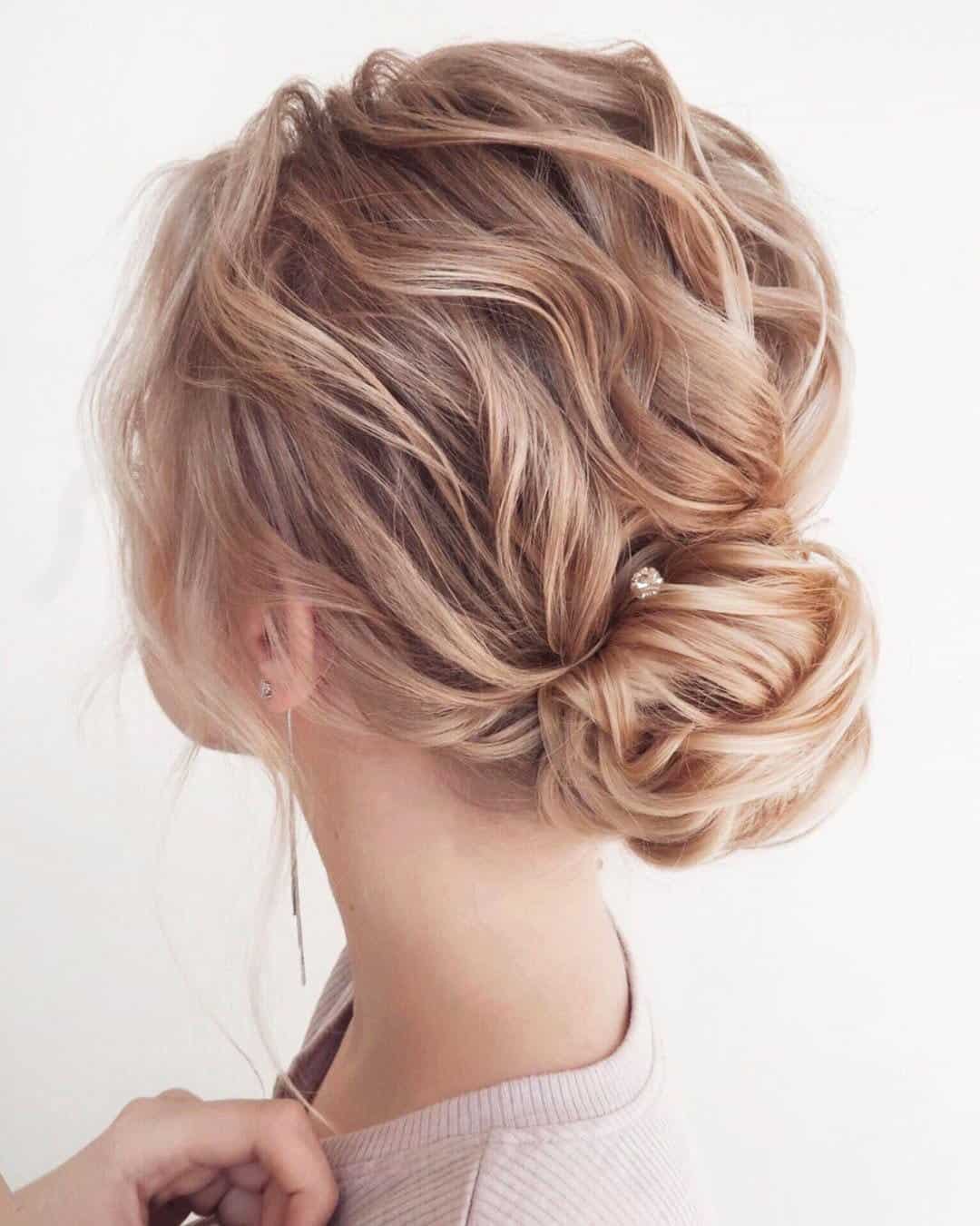 Textured Spiky Bridal Bun